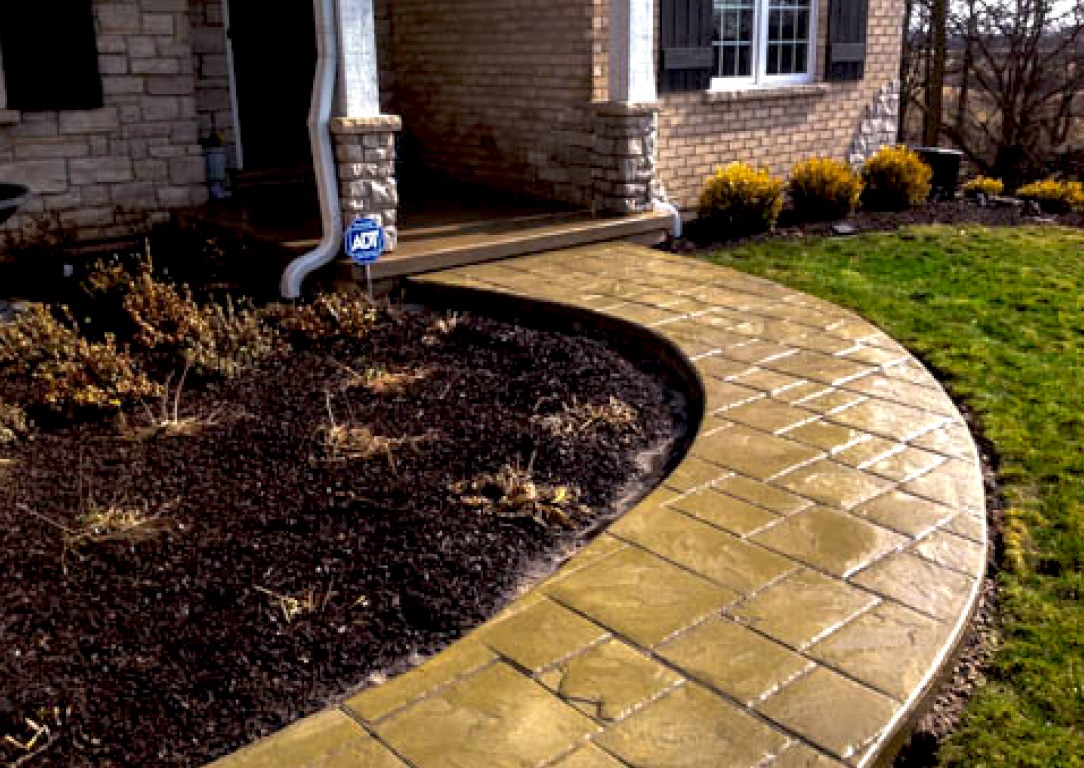 residential decorative concrete projects